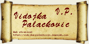 Vidojka Palačković vizit kartica